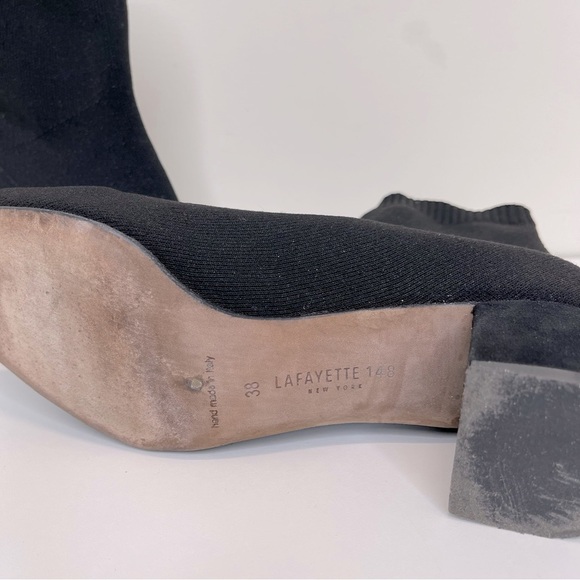 LAFAYETTE 148 Garet Sock Bootie In Black designer quiet luxury minimalist - Picture 7 of 8